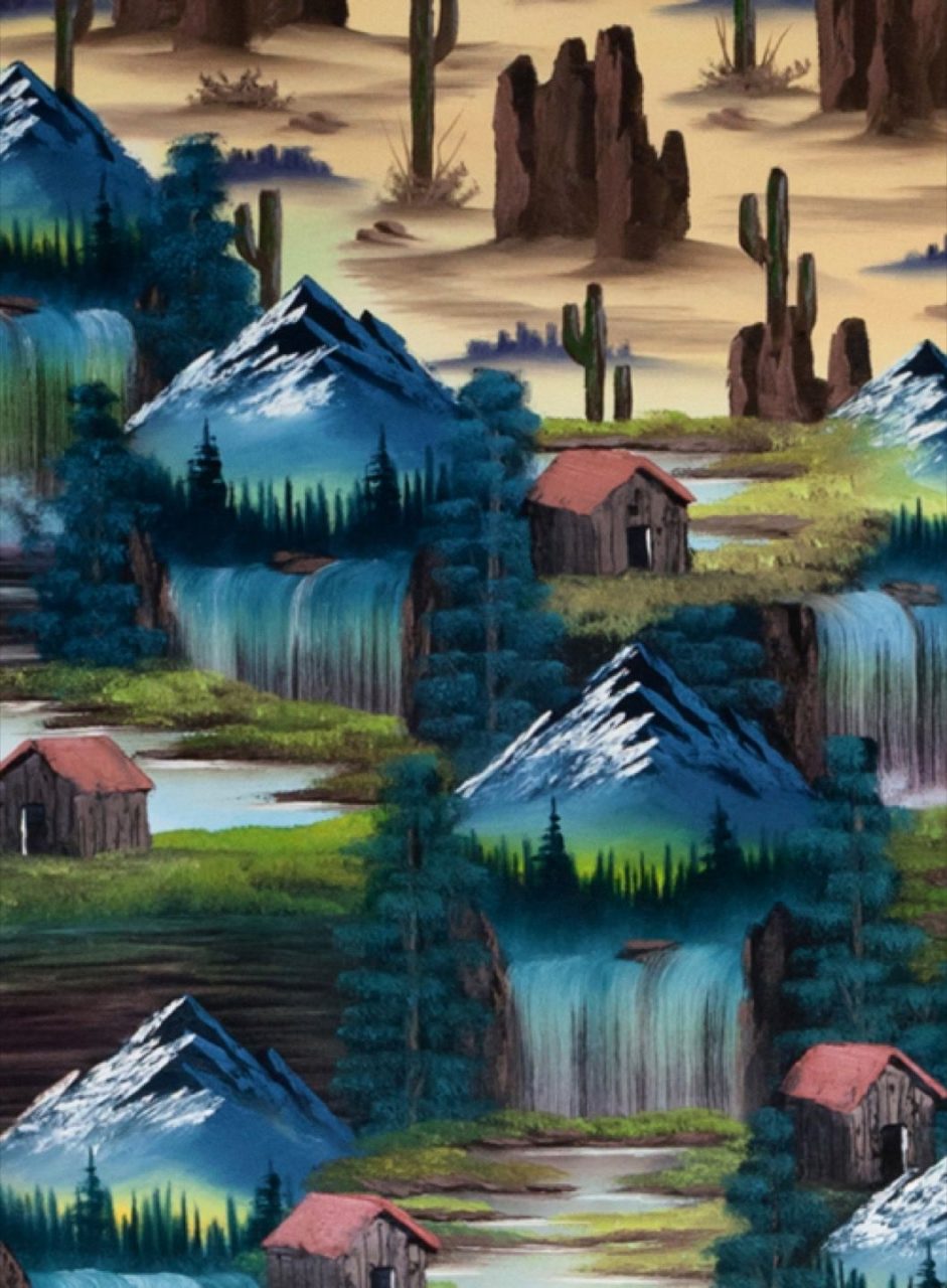 Fantasy Traveller | Mountain Waterfall (Cactus Edit)(detail), 2016