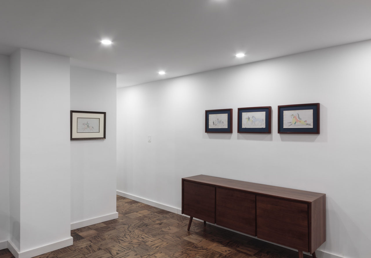Sometimes Dreams are Wiser than Waking | Installation view, <i>Sometimes Dreams are Wiser than Waking: Plains Ledger Drawings 1865-1910</i>, Third Floor, 2019